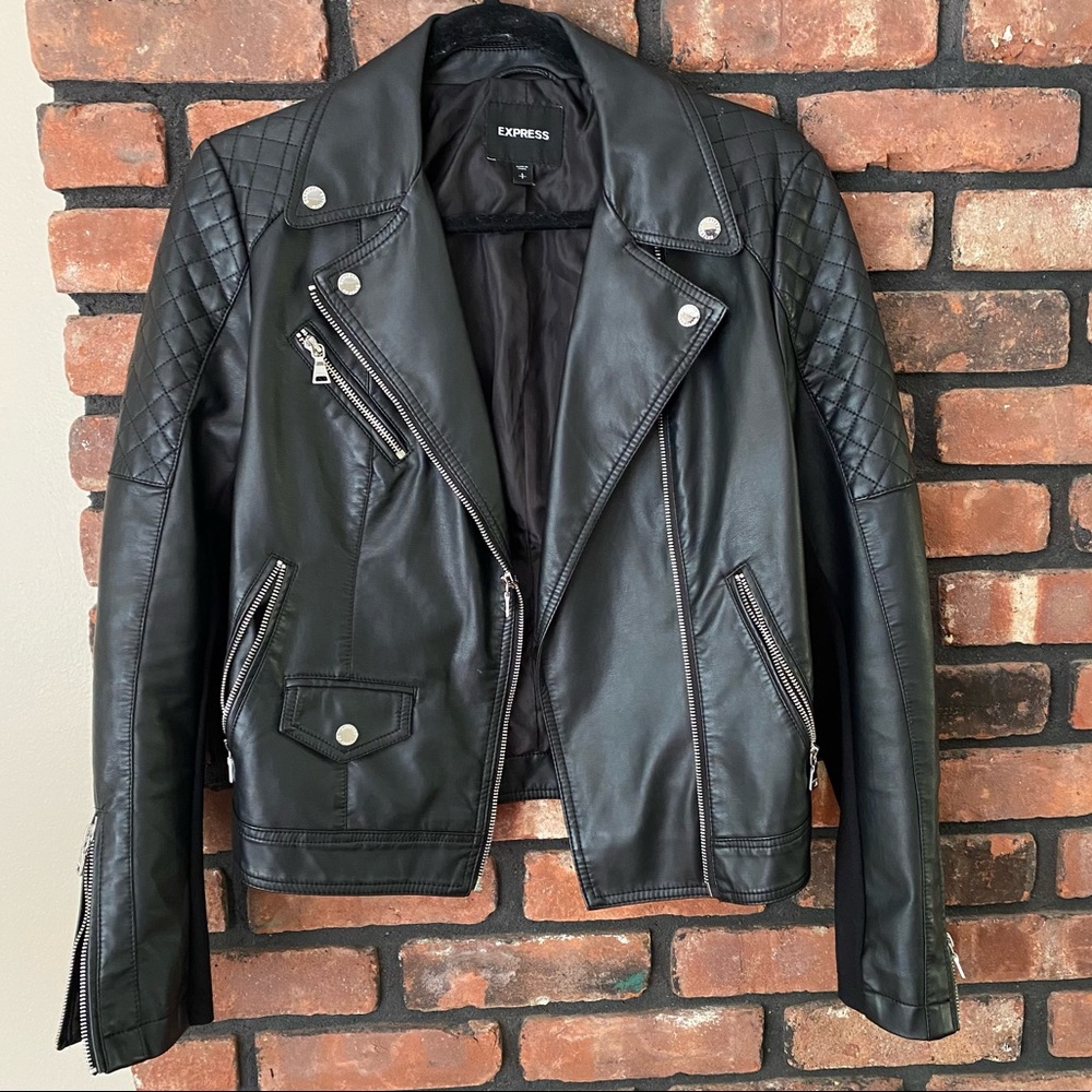 Express Faux Leather Moro Jacket